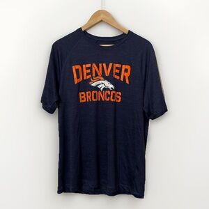 Denver Broncos NFL Team Apparel T-Shirt‎ Mens Medium Orange Navy